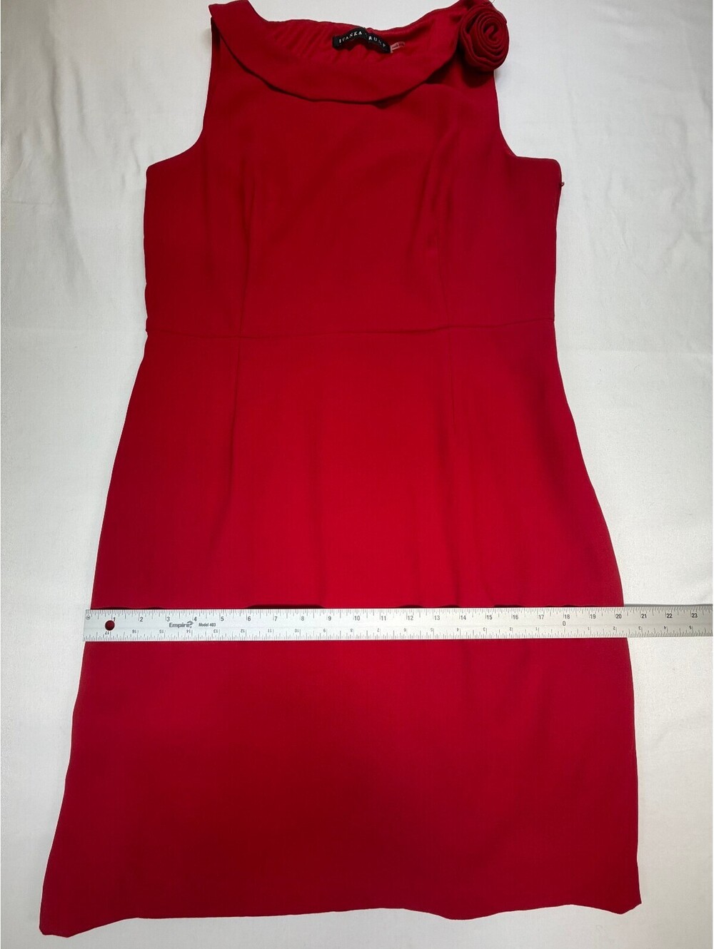 Ivanka Trump Women's Sheath Dress Sleeveless Size Red - Picture 10 of 15